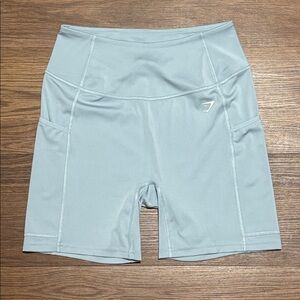 Gymshark Sky Blue Biker Shorts